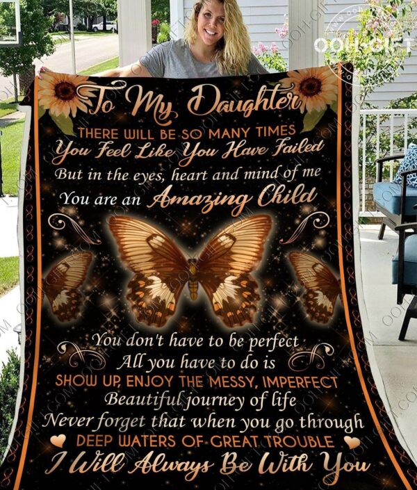 Daughter Amazing Child Fleece Blanket Sherpa Blanket