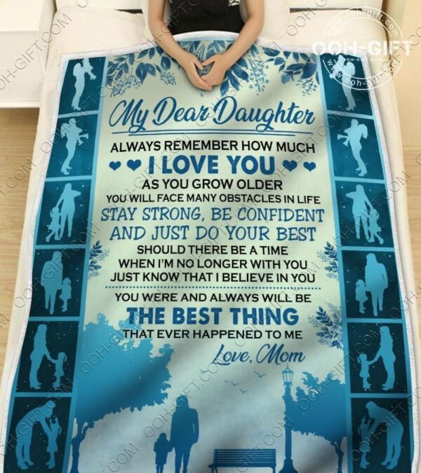 My Daughter Fleece Blanket Sherpa Blanket