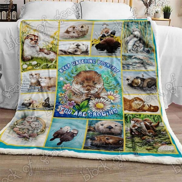 Otter Fleece Blanket Sherpa Blanket