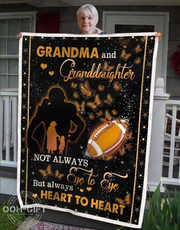 Granddaughter Heart To Heart Fleece Blanket Sherpa Blanket