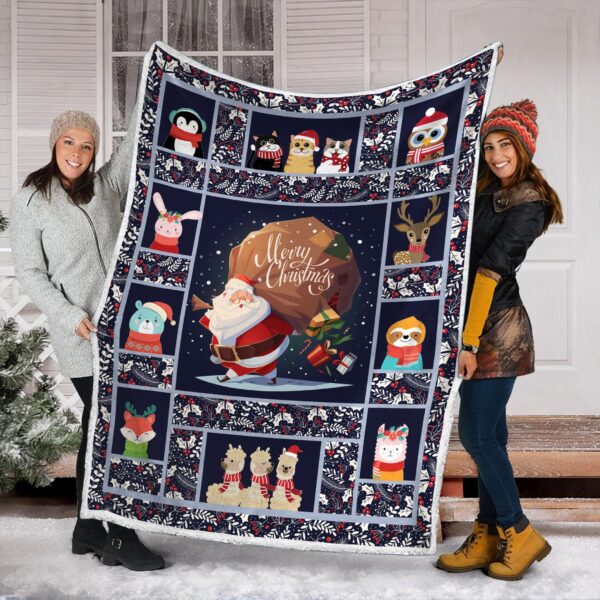 Christmas Fleece Blanket Sherpa Blanket