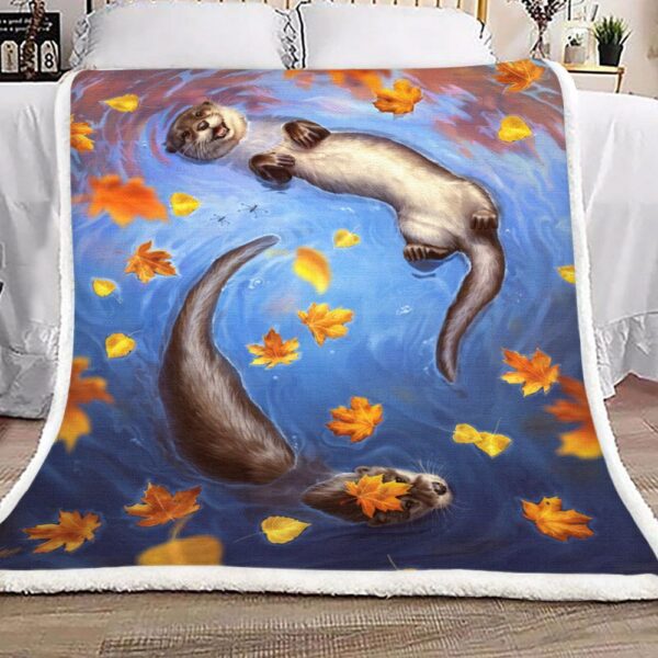 Otter Fleece Blanket Sherpa Blanket