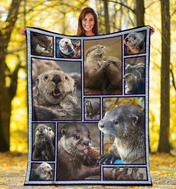 Otter Fleece Blanket Sherpa Blanket