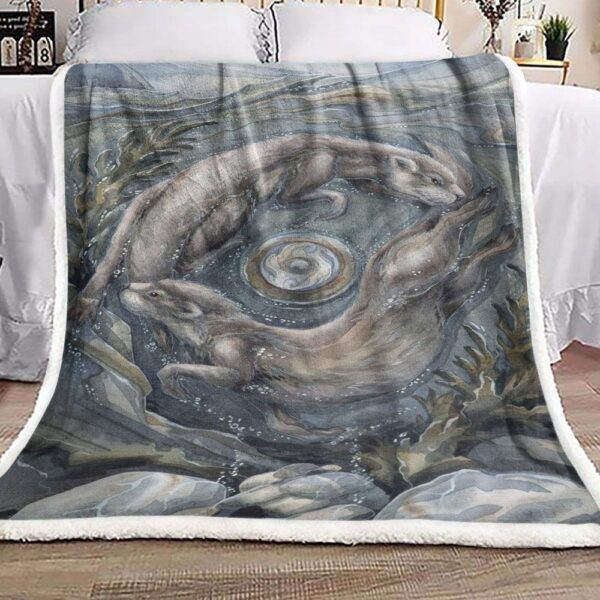 Otter Fleece Blanket Sherpa Blanket