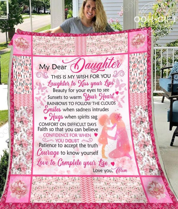 Daughter My Wish For You Fleece Blanket Sherpa Blanket