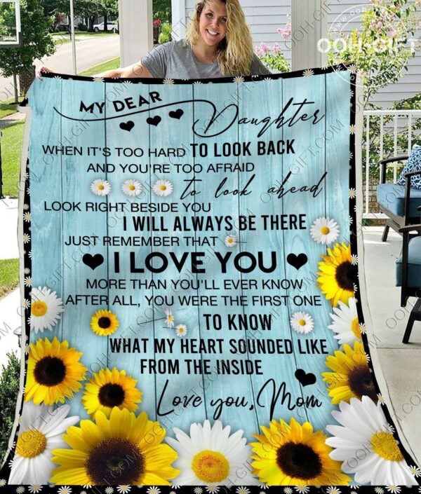My Dear Daughter Fleece Blanket Sherpa Blanket