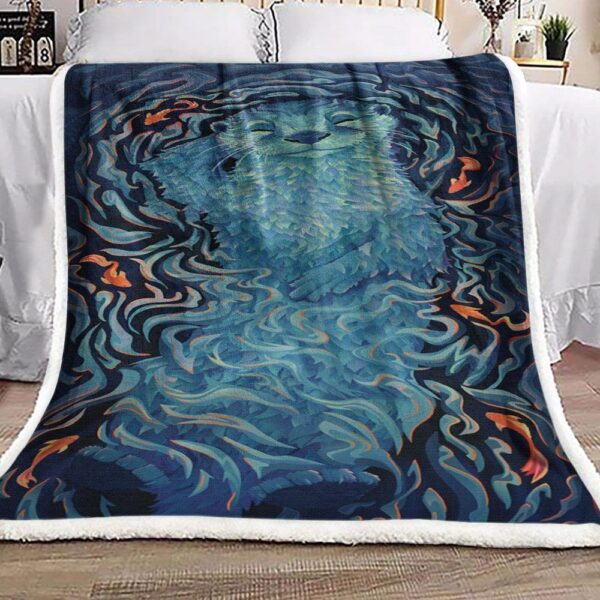 Otter Fleece Blanket Sherpa Blanket