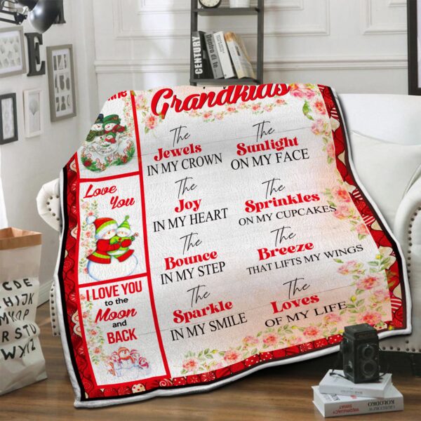 To My Grandkids Fleece Blanket Sherpa Blanket