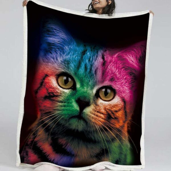Cat Fleece Blanket Sherpa Blanket
