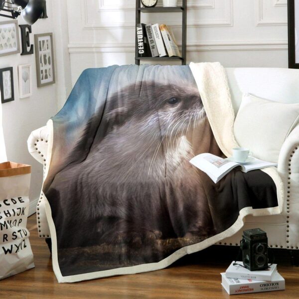 Otter Fleece Blanket Sherpa Blanket