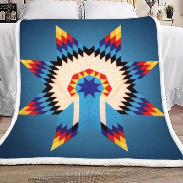 Native American Star Fleece Blanket Sherpa Blanket
