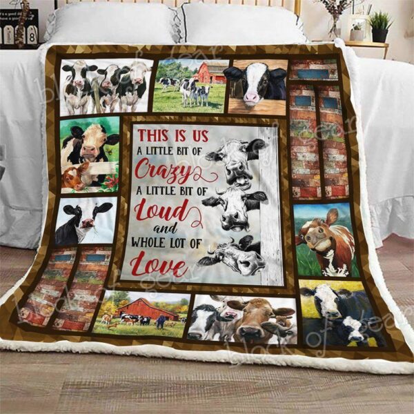 Cattle Farm Fleece Blanket Sherpa Blanket