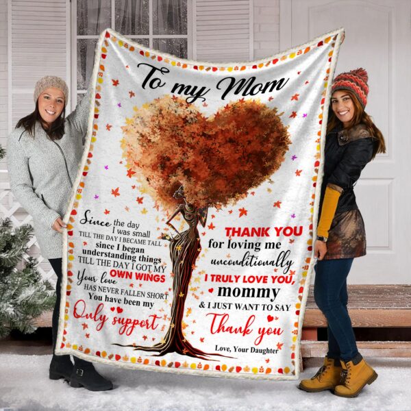 To My Mom Fleece Blanket Sherpa Blanket