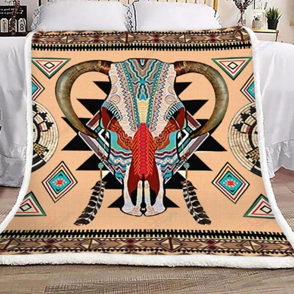 Native American Fleece Blanket Sherpa Blanket