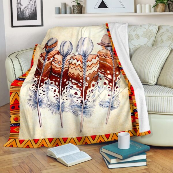 Native American Fleece Blanket Sherpa Blanket