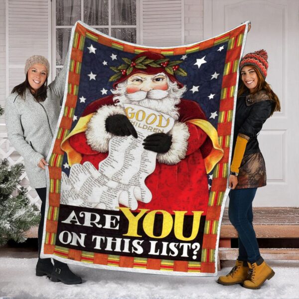 Santa Claus Fleece Blanket Sherpa Blanket