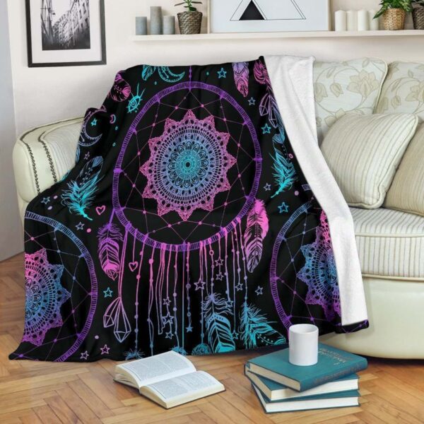Dreamcatcher Fleece Blanket Sherpa Blanket