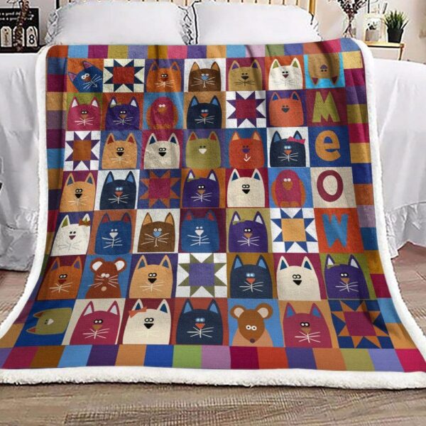Cat Nip Fleece Blanket Sherpa Blanket