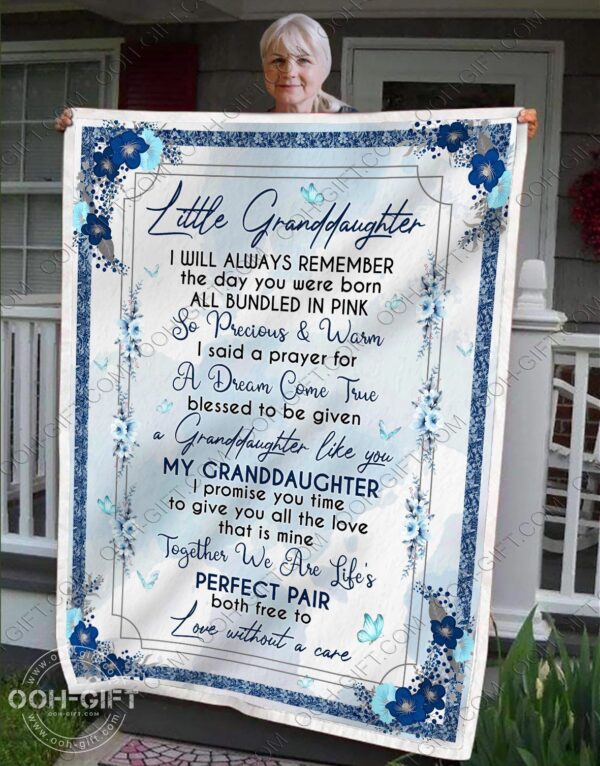 Granddaughter Little Granddaughter Fleece Blanket Sherpa Blanket