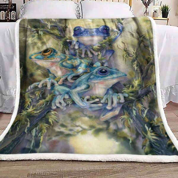 Frog Fleece Blanket Sherpa Blanket