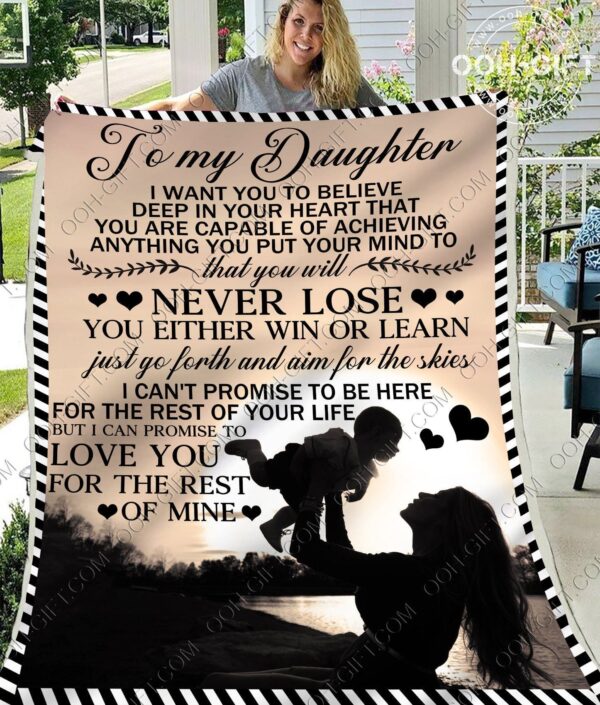 Daughter Just Go Forth Fleece Blanket Sherpa Blanket