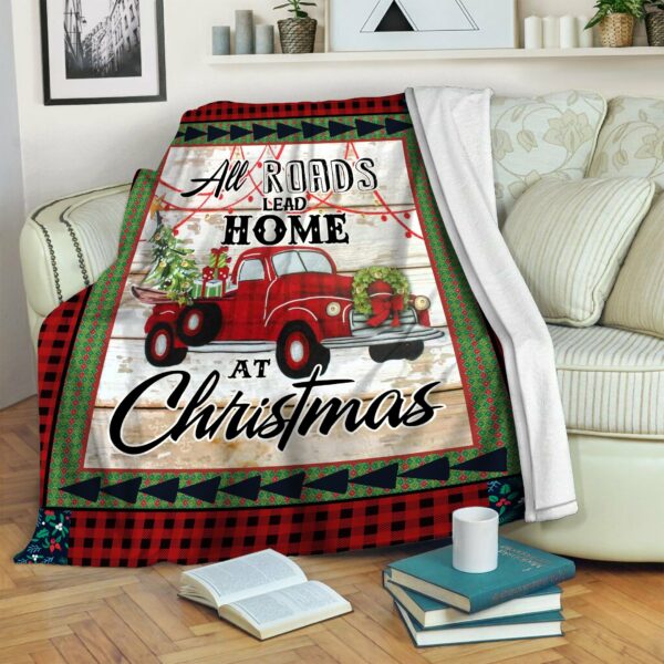 Truck Fleece Blanket Sherpa Blanket