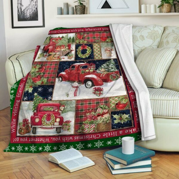 Truck Fleece Blanket Sherpa Blanket