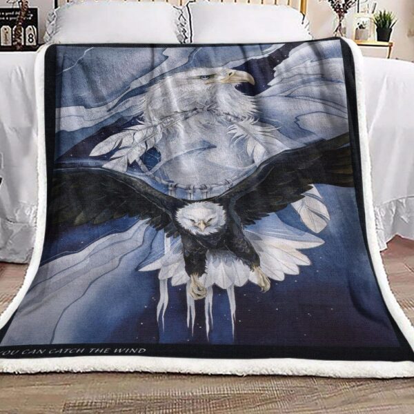 Eagle Dreamcatcher Fleece Blanket Sherpa Blanket