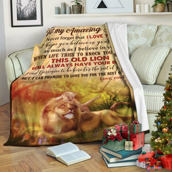 To My Son Fleece Blanket Sherpa Blanket