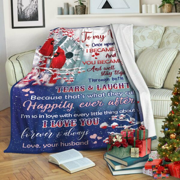 To My Wife Fleece Blanket Sherpa Blanket