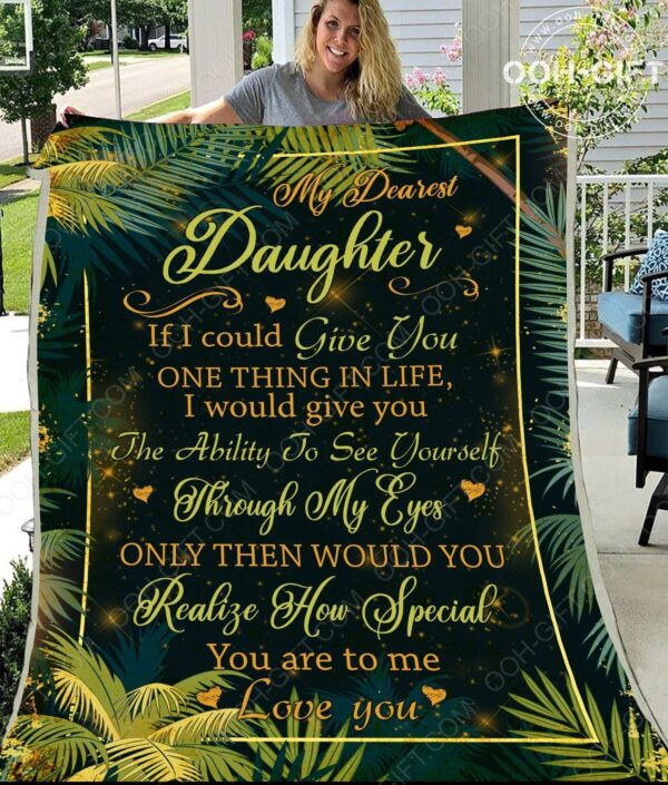 Daughter Dear Amazing Daughter Fleece Blanket Sherpa Blanket