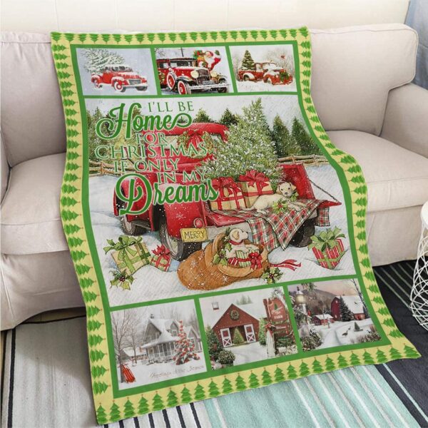 Farm Christmas Fleece Blanket Sherpa Blanket