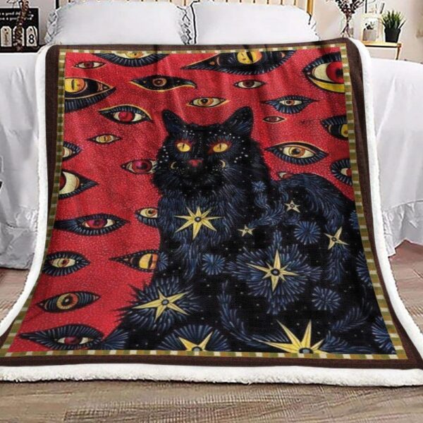 Cat Eye Fleece Blanket Sherpa Blanket