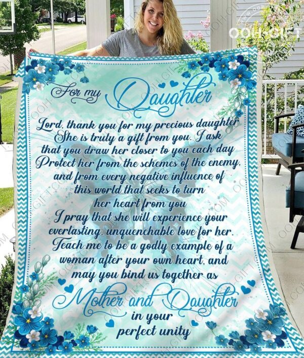 Daughter Mother And Daughter Fleece Blanket Sherpa Blanket