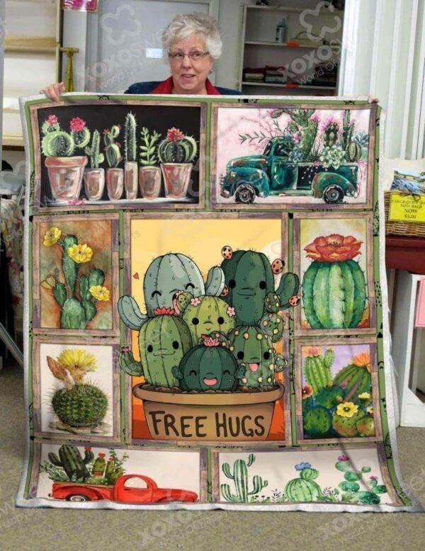 Cactus Fleece Blanket Sherpa Blanket