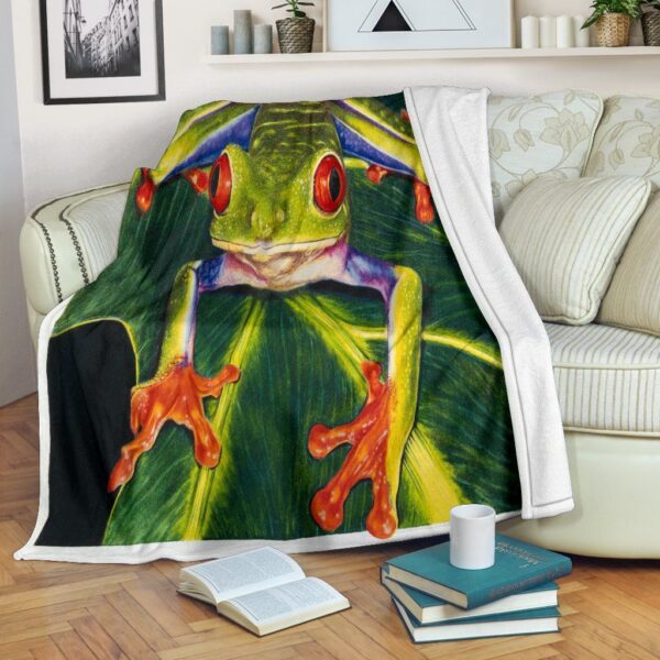 Tree Frog Fleece Blanket Sherpa Blanket
