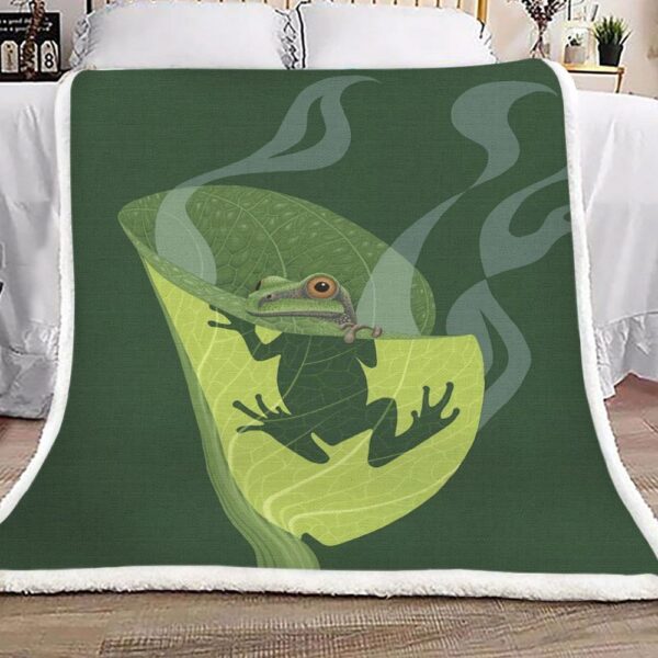 Frog Fleece Blanket Sherpa Blanket