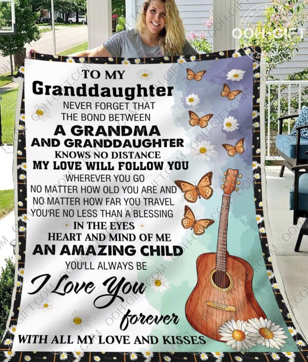 Granddaughter Youll Always Be An Amazing Child Fleece Blanket Sherpa Blanket