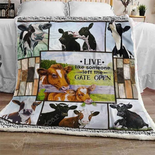 Cow Fleece Blanket Sherpa Blanket