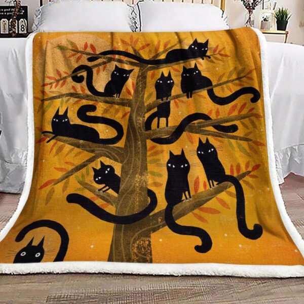 Cat Fleece Blanket Sherpa Blanket