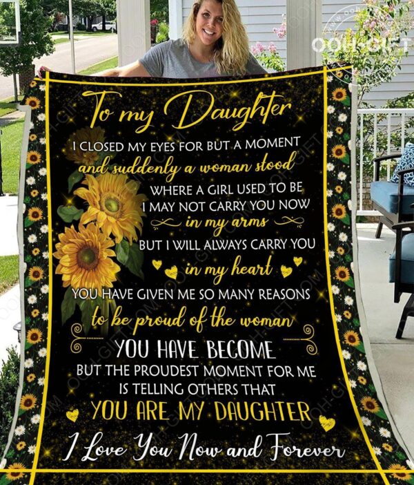 Daughter You Are My Daughter Fleece Blanket Sherpa Blanket