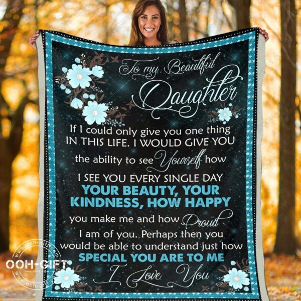 Daughter How Special You Are Fleece Blanket Sherpa Blanket