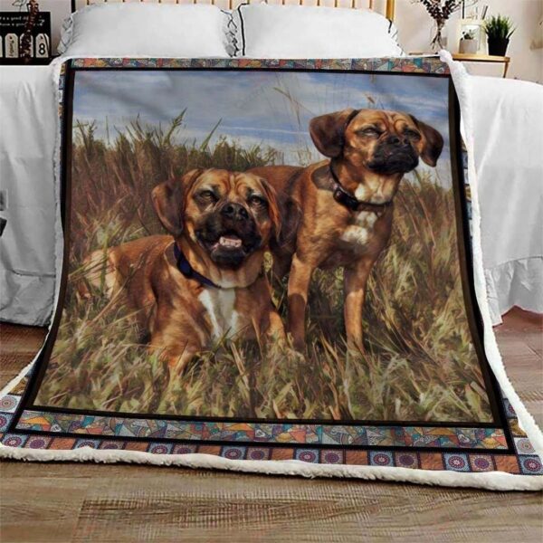 Puggle Fleece Blanket Sherpa Blanket