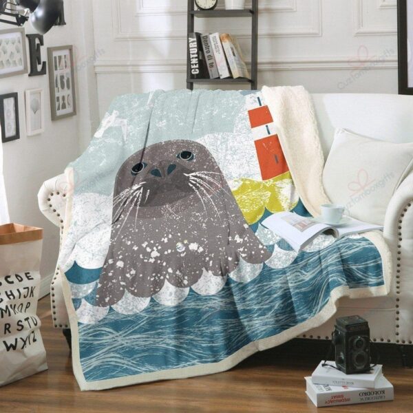 Seal Fleece Blanket Sherpa Blanket