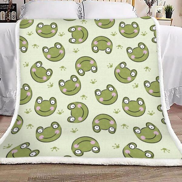 Frog Fleece Blanket Sherpa Blanket