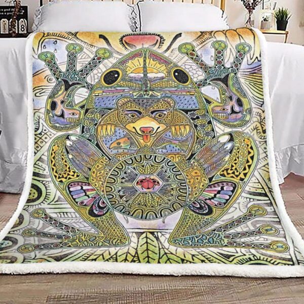 Frog Fleece Blanket Sherpa Blanket