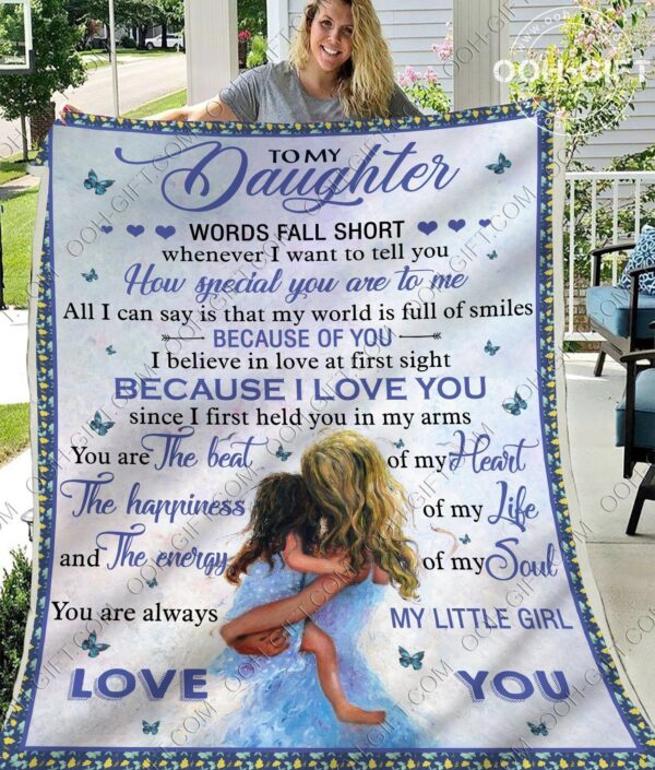 Daughter The Energy Of My Soul Fleece Blanket Sherpa Blanket