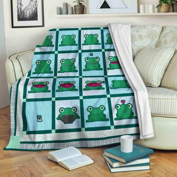 Frog Fleece Blanket Sherpa Blanket
