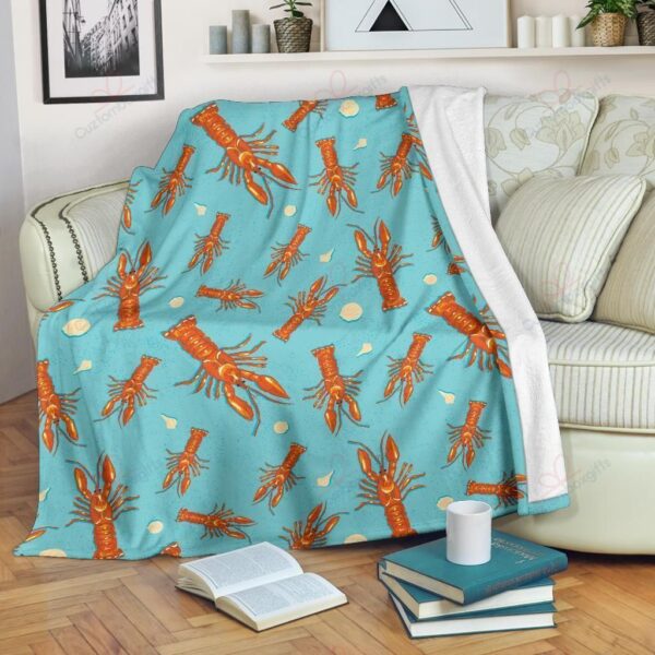 Lobster Fleece Blanket Sherpa Blanket