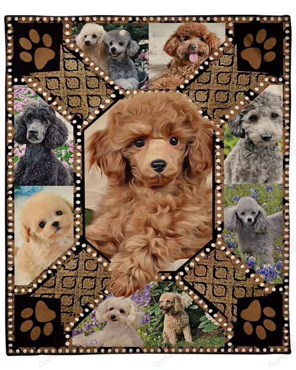Poodle Fleece Blanket Sherpa Blanket